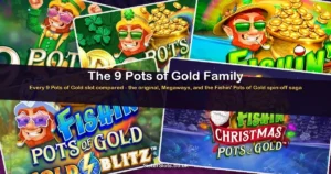 9 Pots of Gold slot series collage