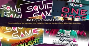 Squid Game slot series collage