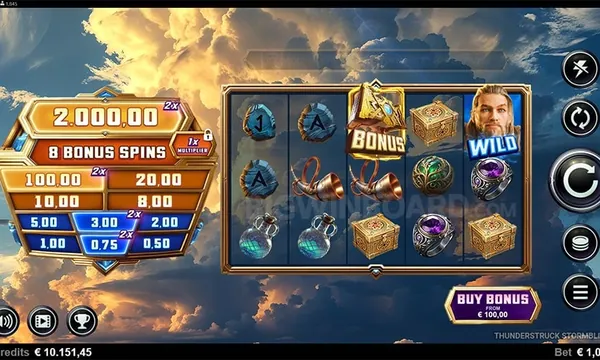 Thunderstruck Stormblitz slot logo
